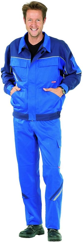 Planam Highline Herren Bundjacke zink kornblau rot Modell 2313 Grösse 54 Zink/Kornblau/Rot 54, Zink/