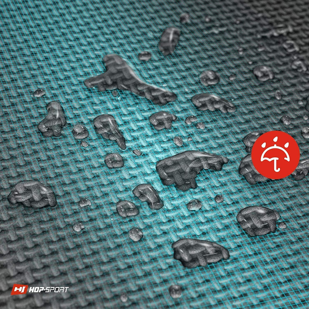Hop-Sport Puzzlematte 9er Set - Unterlegmatte für Fitnessgeräte als Rutschfester Bodenschutz - Gröss