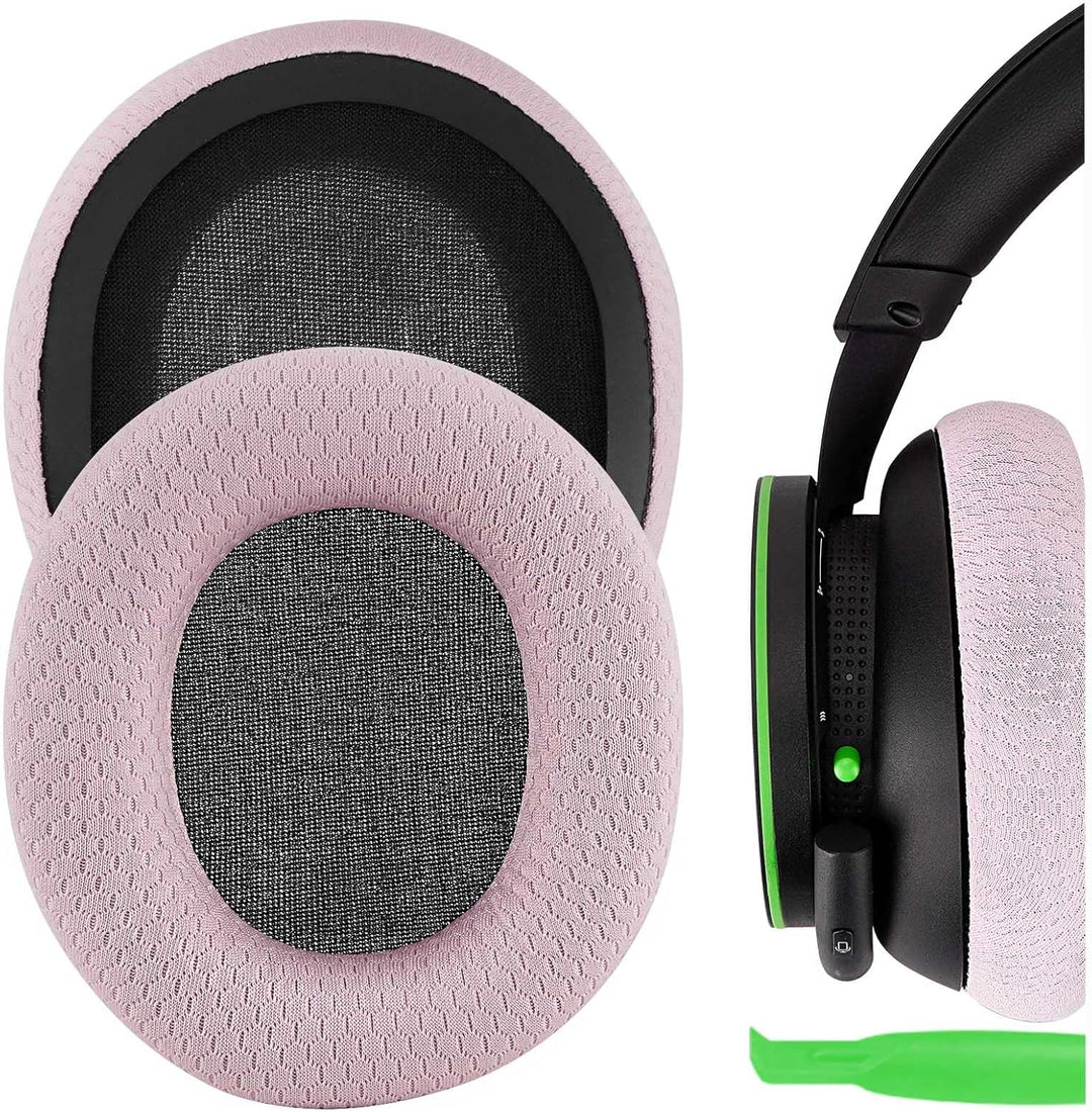 Geekria Comfort Mesh Fabric Replacement Ear Pads for Microsoft Xbox Wireless, Xbox Stereo 20th Anniv