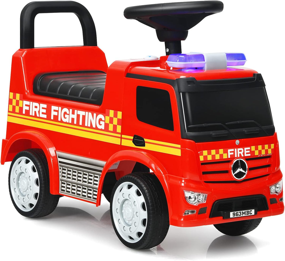 DREAMADE Rutschauto mit Lichter, Musik und Sirene, Rutscher für Kinder 18-36 Monate, Rutscherfahrzeu
