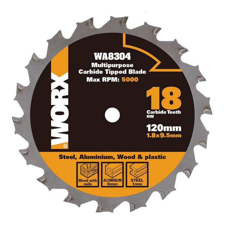 Worx wa8304 worxsaw 120 mm Mehrzweck Klinge: Holz/Metall/Fliesen – Silber (1)