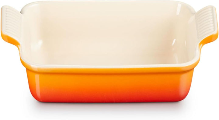 Le Creuset Rechteckige Auflaufform Tradition aus Steinzeug, 19 cm, 1.1 Liter, Ofenrot, 7110219090000