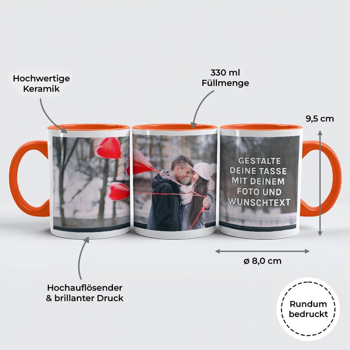 Personalisierte Tasse | personalisiert mit Foto oder Text | Tasse mit Bild | Geschenkidee | Fototass
