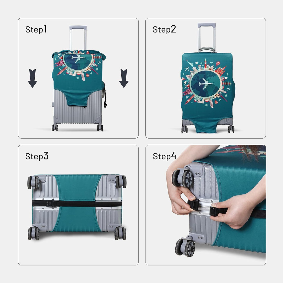OrgaWise Kofferhülle Luggage Cover Gepäck Cover Gepäckabdeckung for Travel Luggage Schutzhülle Koffe
