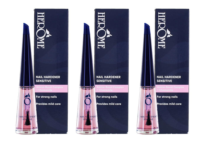 Herome 3-Pack Nagelhärter Sensitive - Nagelverstärker Garantiert Feste Nägel Innerhalb von 30 Tagen.