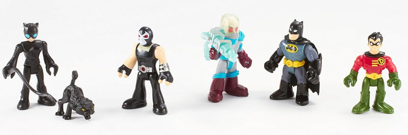 Imaginext BCV33 - DC Super Freunde Spielzeug Spielset - Batman Robin Catwoman Mr Freeze Bane Actionf