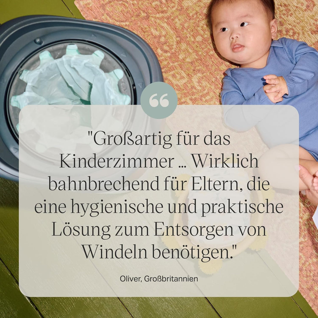 Tommee Tippee Twist and Click Advanced Windeleimer, Exklusives Angebot mit 2 Nachfüllkassetten, gara