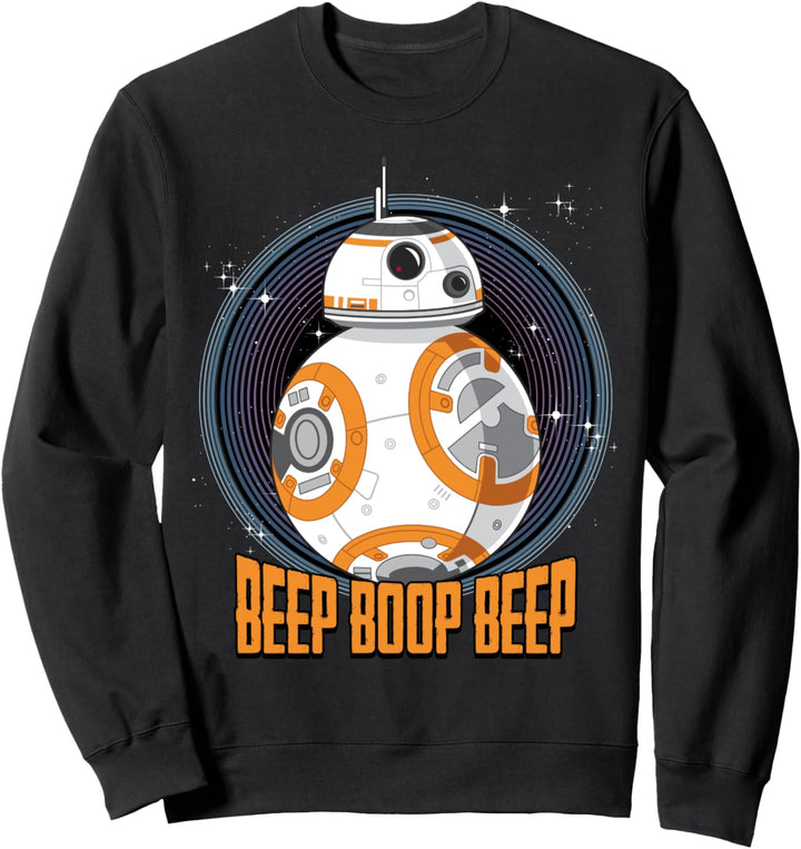 Star Wars The Last Jedi BB-8 Boop Beep Text Portrait Sweatshirt
