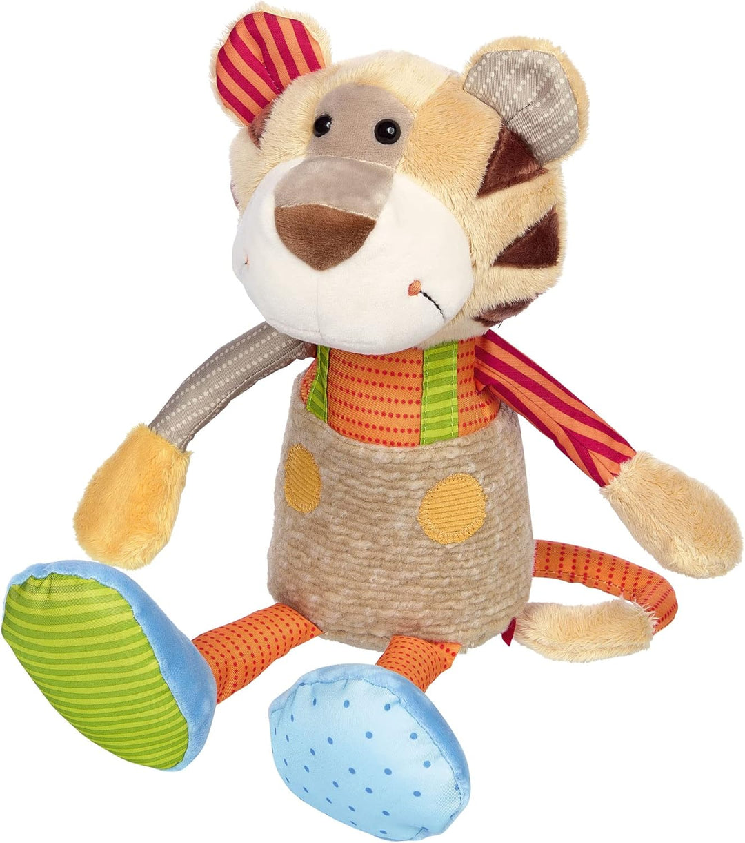 SIGIKID 42852 Stofftier Tiger Patchwork Sweety Kuscheltier zum Spielen & Schmusen aus weichem Materi