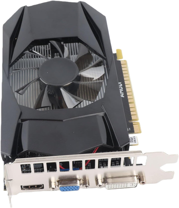 PC Grafikkarte für RADEON HD 7670, Computer Grafikkarte mit Windforce-Kühlsystem Gaming Grafikkarte