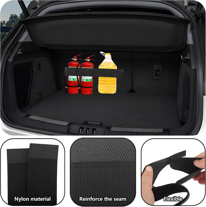 Kofferraum Klett Fixierung Set 3 Kofferraum Organizer Klett 1 Netztasche 2 Elastisches Band mit Klet