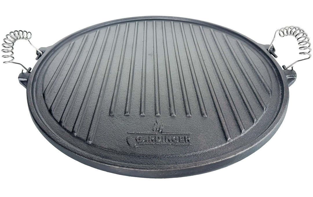 GARDINGER Guss Grillplatte rund 42 cm Durchmesser für Hockerkocher und Rocket Stove