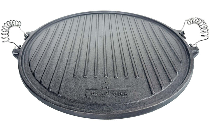 GARDINGER Guss Grillplatte rund 42 cm Durchmesser für Hockerkocher und Rocket Stove