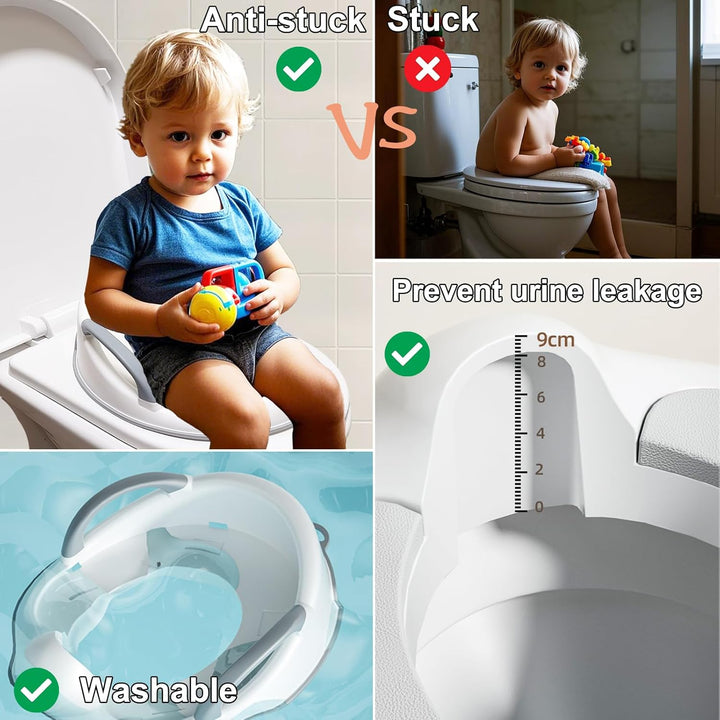 Toilettensitz Kinder, Toilettentrainer Kinder mit Armlehne Klositz Für kinder Erhöhte Rückenlehne,In