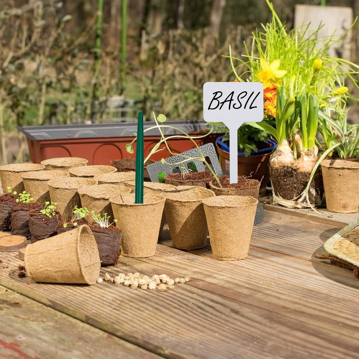 Relaxdays Anzuchtset 131 TLG., für Pflanzen, Anzuchtkasten mit Anzuchttöpfen, Pikierwerkzeug & Pflan