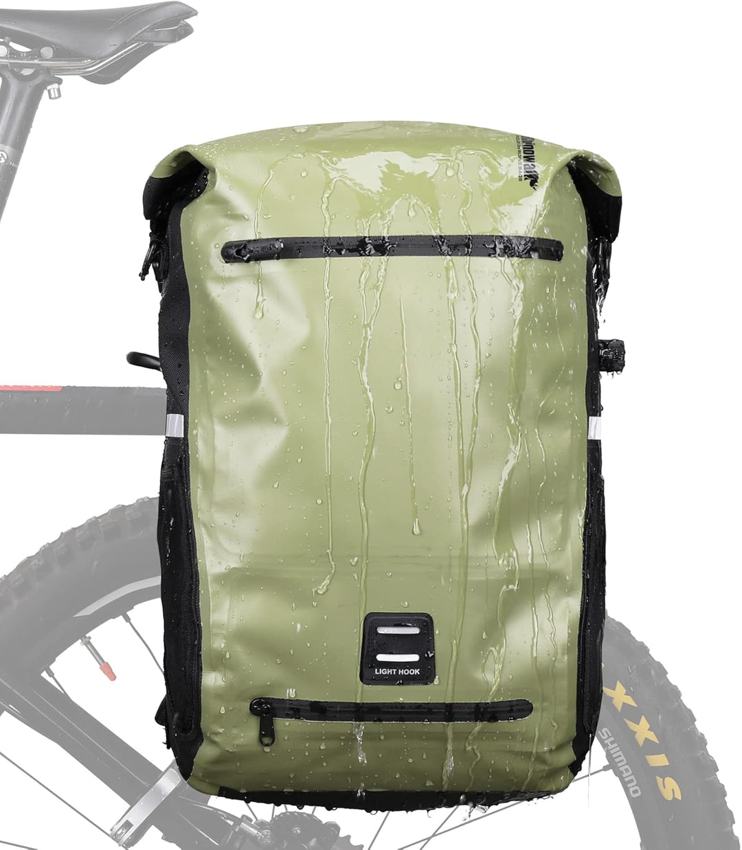 Rhinowalk Fahrrad Gepäckträgertasche Wasserdicht 22L Fahrradtasche Hinterradtasche Gepäckträger Seit