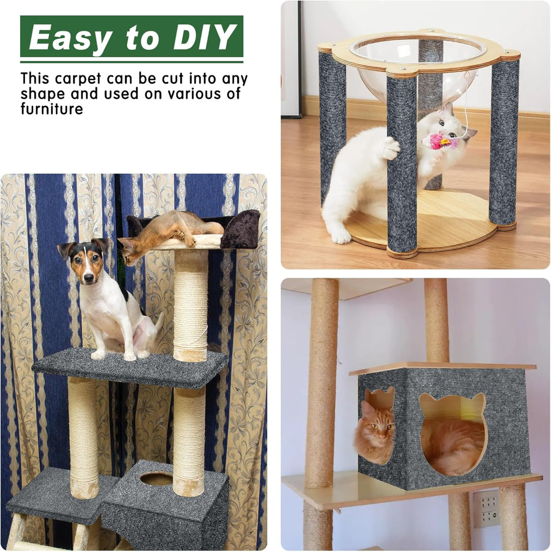 300cm×40cm Kratzmatte Katze Selbstklebend, Kratzschutz Sofa Katze, Trimmbare DIY Katzen Kratzmatte m