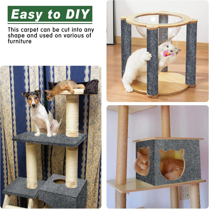 300cm×40cm Kratzmatte Katze Selbstklebend, Kratzschutz Sofa Katze, Trimmbare DIY Katzen Kratzmatte m