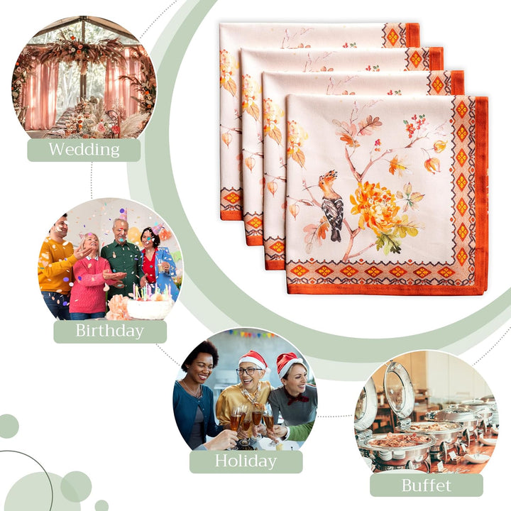 Maison d' Hermine Kelim Set mit 4 Handtüchern, weich und bequem, 100% Baumwolle, für Hochzeit, Famil