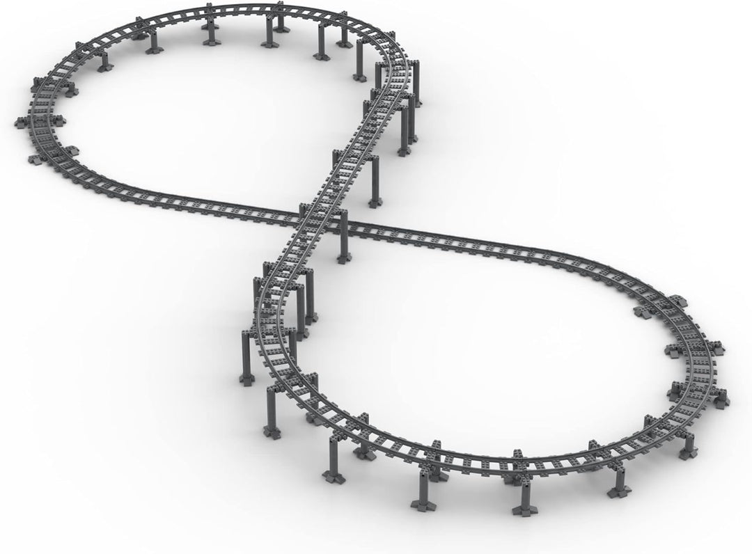 Trixbrix Supports Bundle 2.0 Compatible with Lego City Train Sets 60197 60198 10277 60205 60238 6033