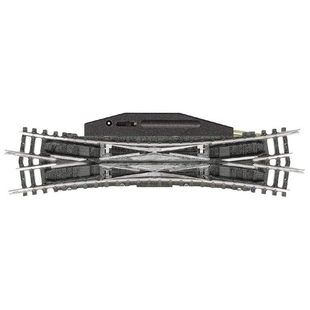 Minitrix 14960 - Doppelkreuzungsweiche – Radius R4 15° Länge 129,8 mm - Detailgetreue Modelleisenbah