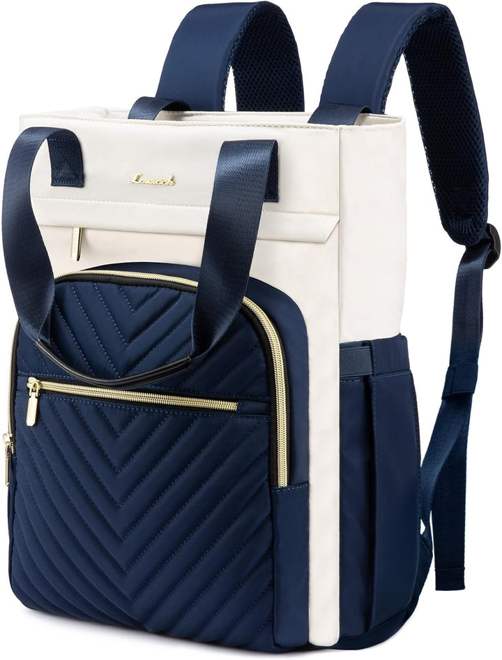 LOVEVOOK Rucksacktasche Damen 2 in 1 Handtasche 15.6 Zoll Laptop Backpack Women mit Laptopfach Schul