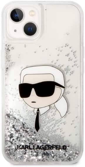 KARL LAGERFELD KLHCP14MLNKHCH Hülle für iPhone 14 Plus 6,7" Silber hardcase Glit