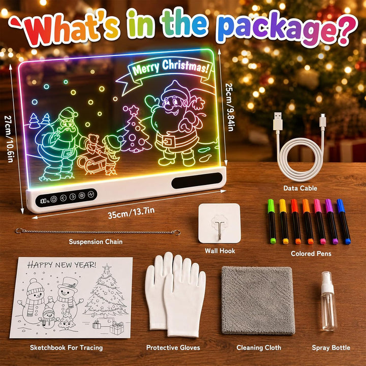 LED Zeichenbrett, LED Maltafel mit 7 Lichtmodi