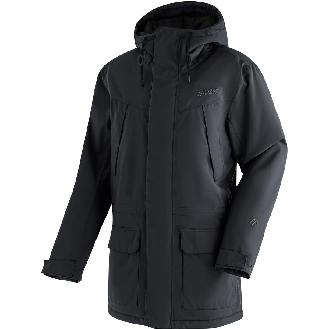 Maier Sports Herren Olle Parka Winterjacke 50 Schwarz, 50 Schwarz