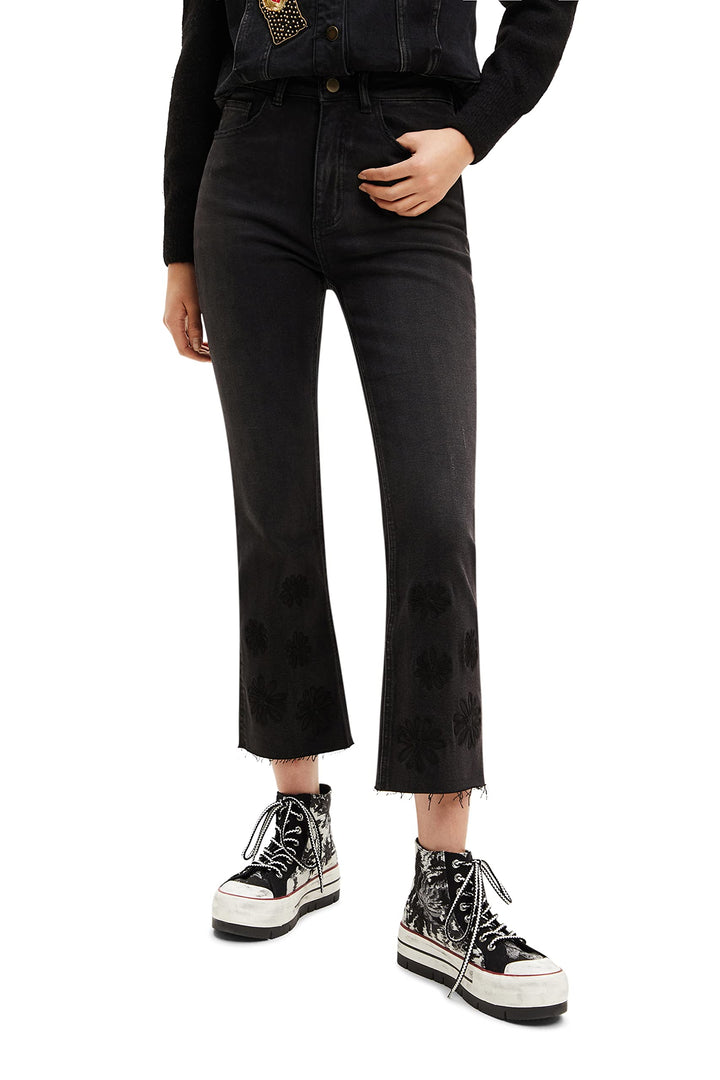 Desigual Damen Jeans 40 Schwarz, 40 Schwarz