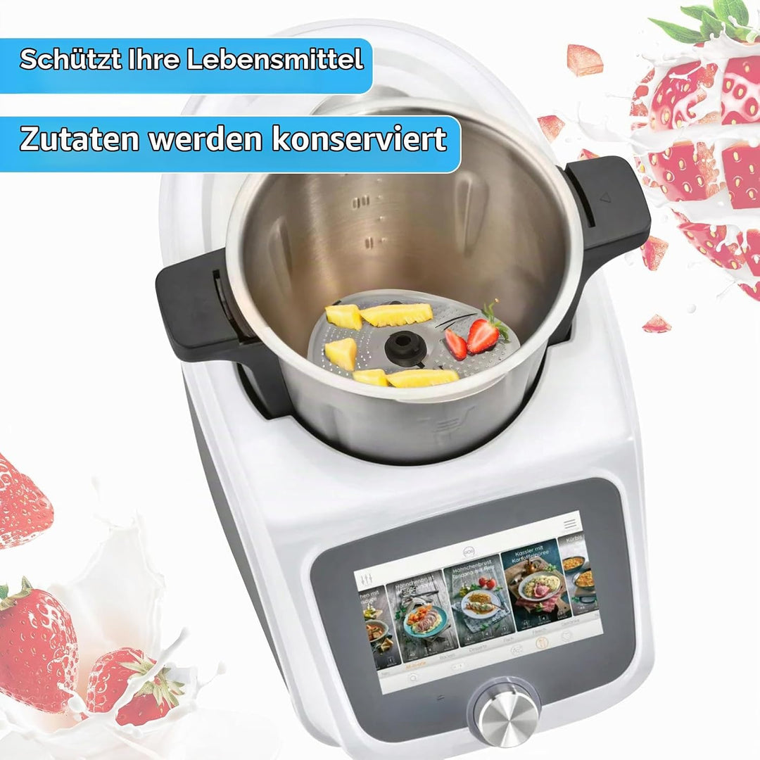 Messerabdeckung Kochmaschinen Klingenabdeckung aus Edelstahl Kompatibel mit Monsieur Cuisine Connect