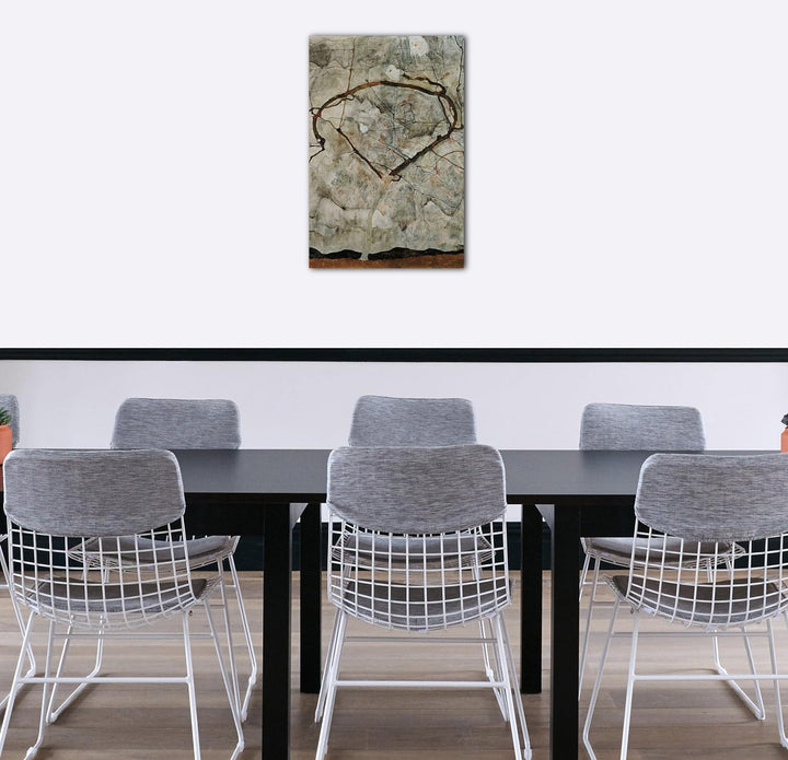 Printed Paintings Leinwand (60x80cm): Egon Schiele - Herbstbaum in bewegter Luft 60x80 cm, 60x80 cm