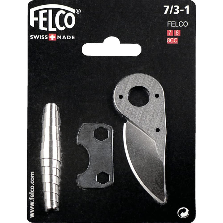 FELCO 7/3-1 Ersatzteilsatz Nummer mit Klinge/Werkzeug/Feder, Silber, 35 x 15 x 5 cm Single, Single