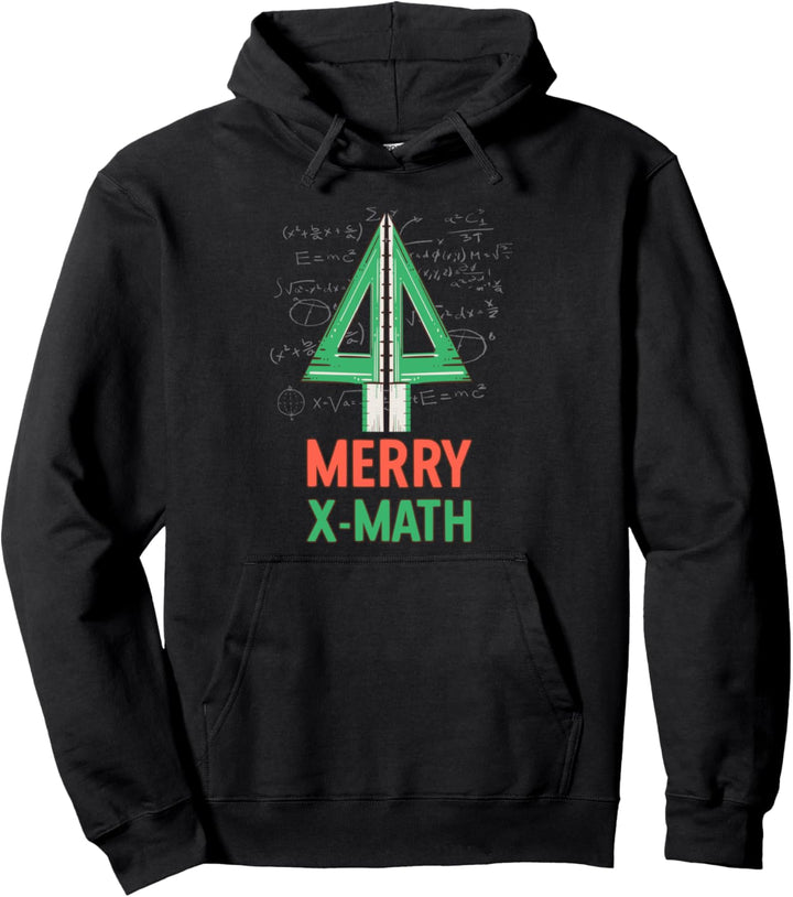Merry X-Math Mathe Geometrie Weihnachtsbaum Spruch Pullover Hoodie