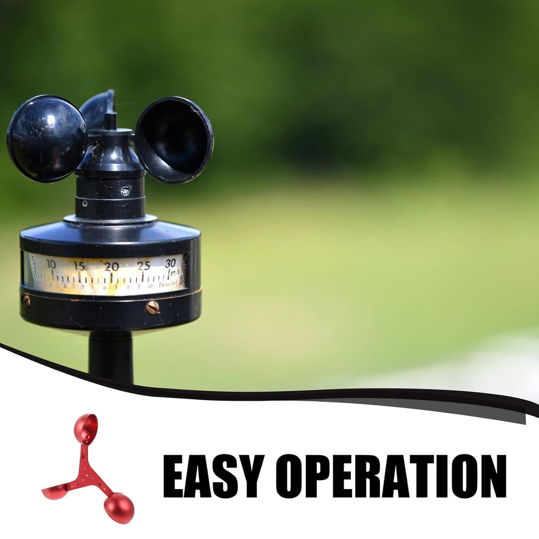 HANABASS Ersatz Windgeschwindigkeitssensor Anemometer Dreibecher 200mm Aluminium Windmesssensor Für