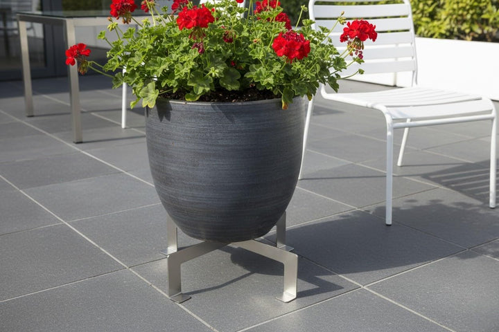 KOCH #49 stabiler Edelstahl Dutch Oven Untersetzer/Kübel Ständer Premium mit Standfüssen 33 x 33 x 8
