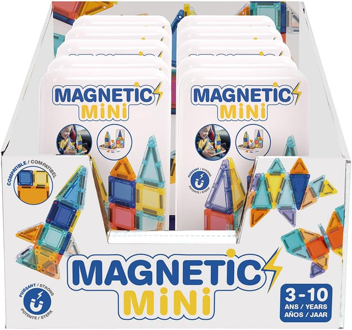 LUDI – Magnétique Mini – Kompaktes magnetisches Konstruktionsspiel – 26 magnetische Teile – Metallbo