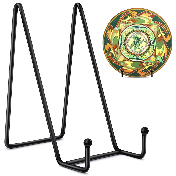 Mocoosy 6 Zoll Displayständer für Teller - Black Iron Staffelei Plattenhalter Displayständer Metallr