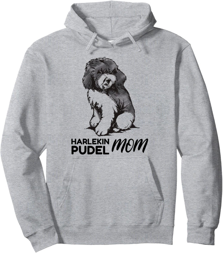 Lustiger Harlekinpudel für Hundebesitzer mit Humor Frauchen Pullover Hoodie