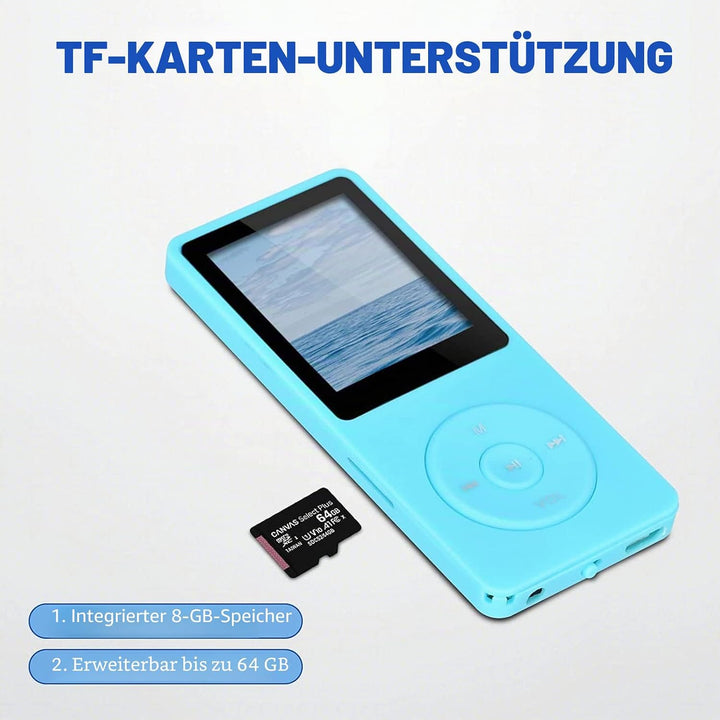 MP3/MP4 Digitaler Musik-Player, Lychee Upgrade 8 GB Tragbarer HiFi Verlustfreier Sound Musik-Player