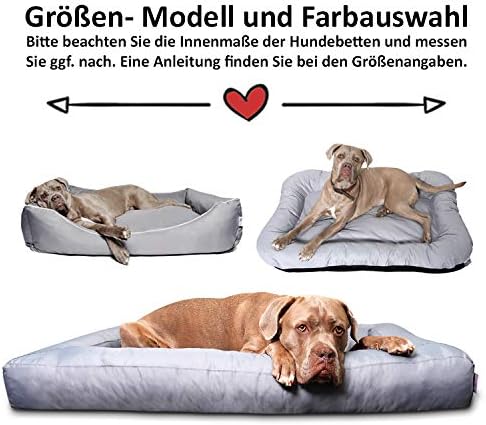 Tante Hilde Hundebett Wangerooge Set inkl. Kuscheldecke, Hundekorb, Hundekissen, Waschbar, Robust, G