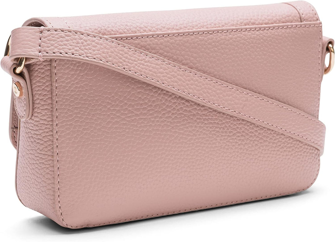 Lazarotti Bologna Leder Umhängetasche Damen | verstellbarer Schulterriemen | mittelgrosse Crossbody