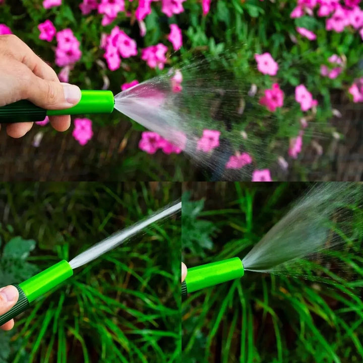 NEO TOOLS Gartenschlauch Set 20m 1/2" 4-lagig (24 bar), Metall-Schlauchständer, Spritzdüse verstellb