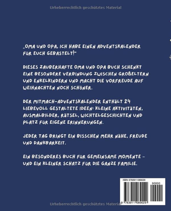 OMA und OPA, ich habe einen Adventskalender für euch gebastelt – aussergewöhnlicher Adventskalender