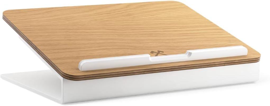 Woodcessories - Laptop Ständer Holz kompatibel für 10" - 16" MacBook Ständer, ergonomische Laptop Ha