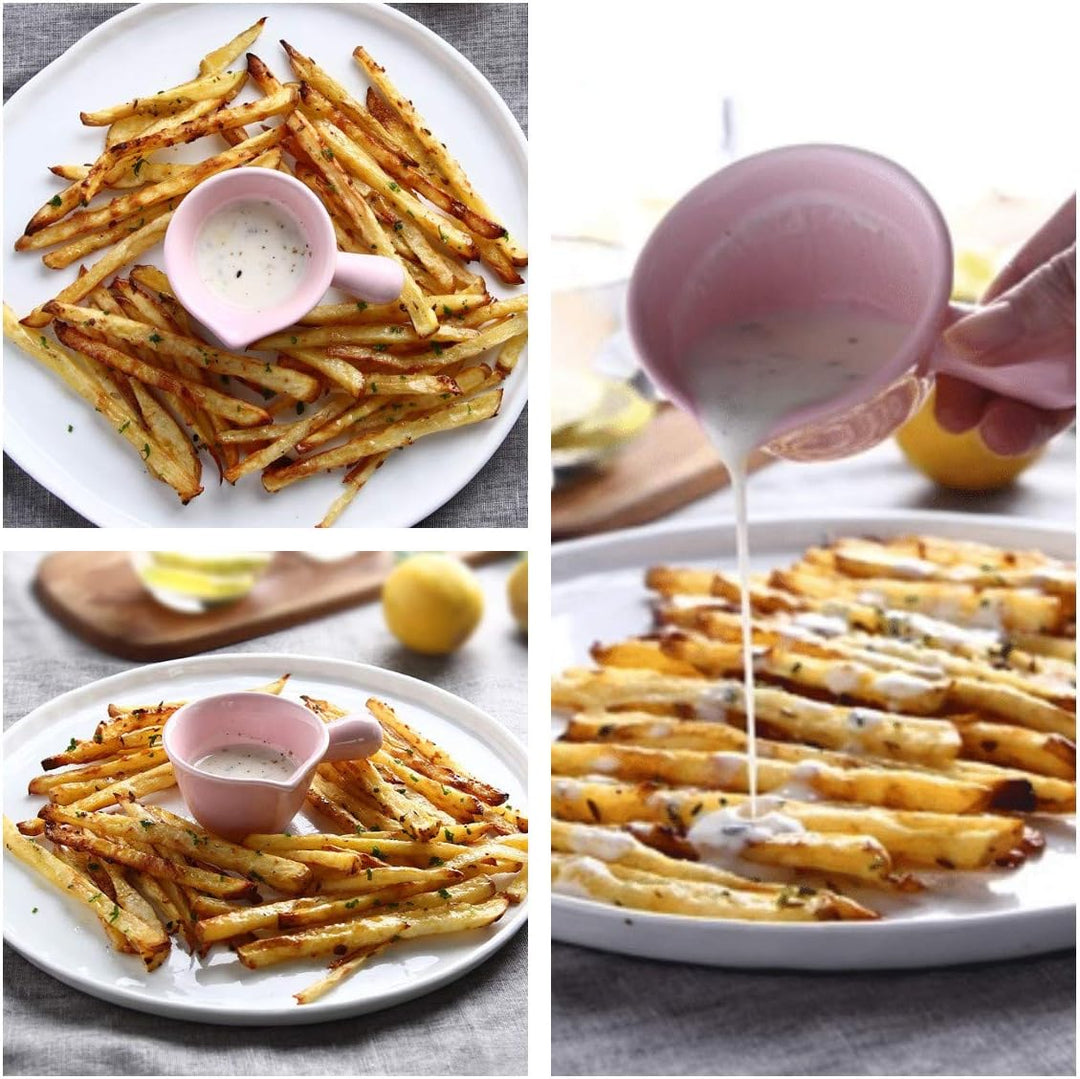 5er-Set Saucenschälchen Keramik Snackschale Klein Gewürzschale Snackschalen & Dipschalen Milchkännch