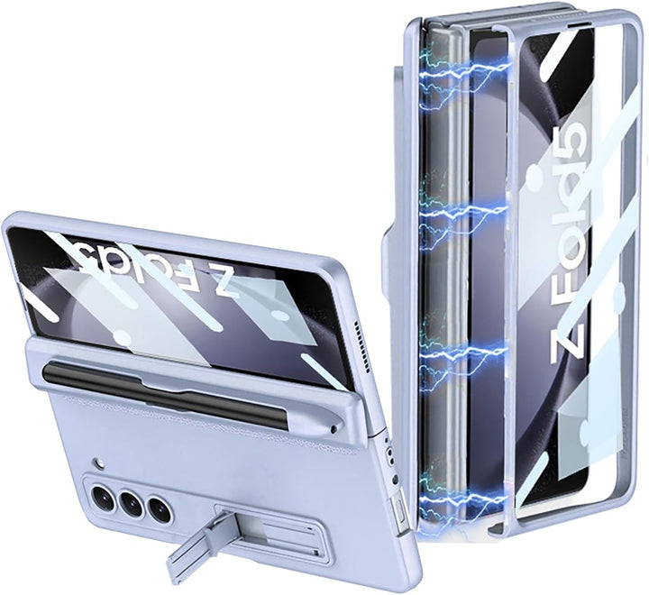 CeeEee Hülle für Samsung Galaxy Z Fold 5 5g Case 360 Grad Vollschutz Built in Bildschirm Schutz Hand