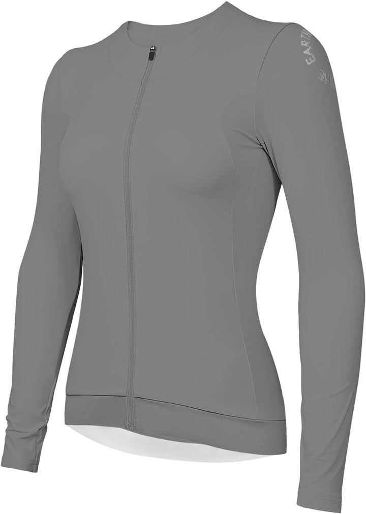 Wulibike Radtrikot Damen Langarm,Fahrradtrikot Atmungsaktiv Rennrad Trikot Hochelastisch Fahrrad Kle
