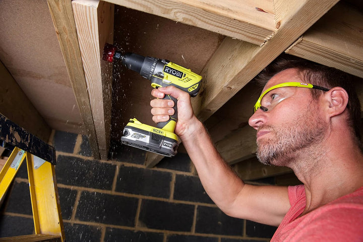 RYOBI 18 V ONE+ Akku-Bohrschrauber Set R18DD3-120S, inkl. 1 x 18 V 2,0 Ah Lithium+ Akku, Ladegerät,