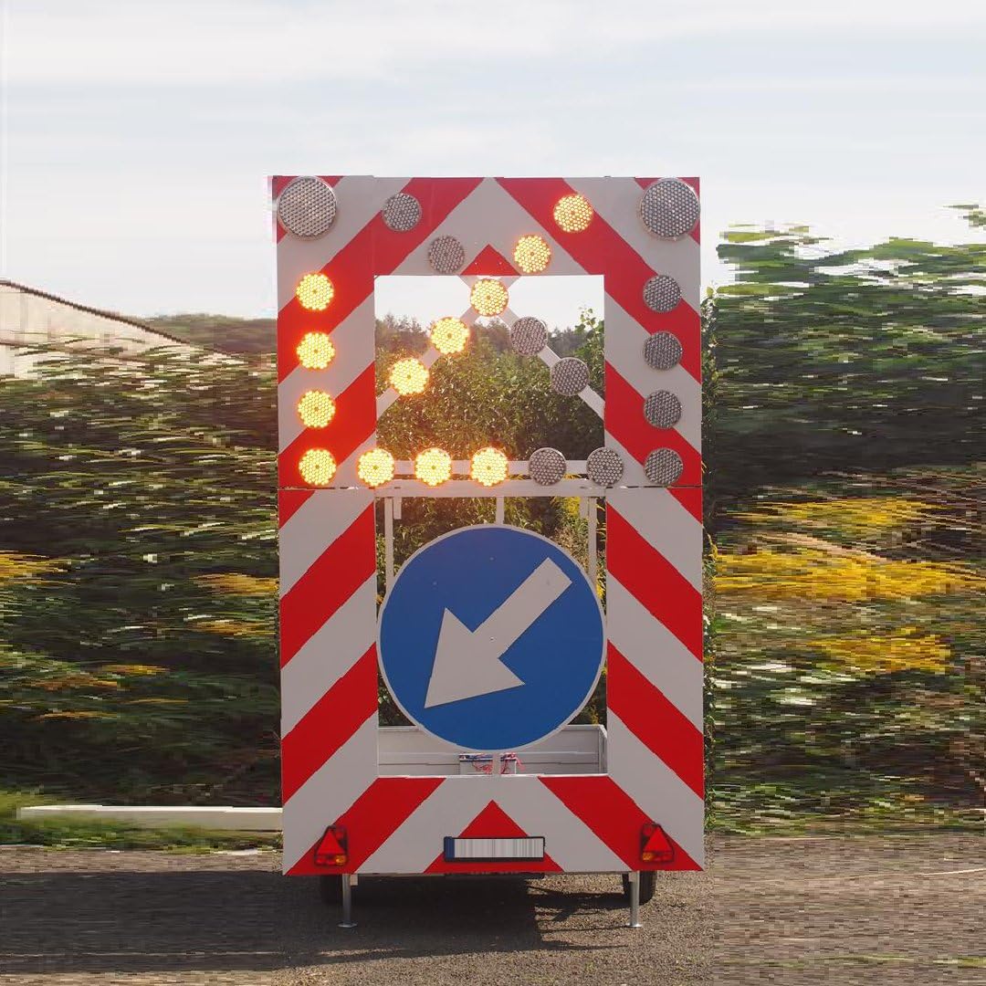 LED-MARTIN LED Vorwarnleuchte LM200 - für Absperrtafeln und Vorwarntafeln